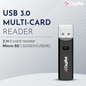 DIGITEK® (DCR 006) USB 3.0 High Speed 2 in 1 Multi Card Reader