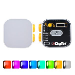 DIGITEK® (LED-D10W RGB) 10W Portable Multi Color Mini LED Video Light