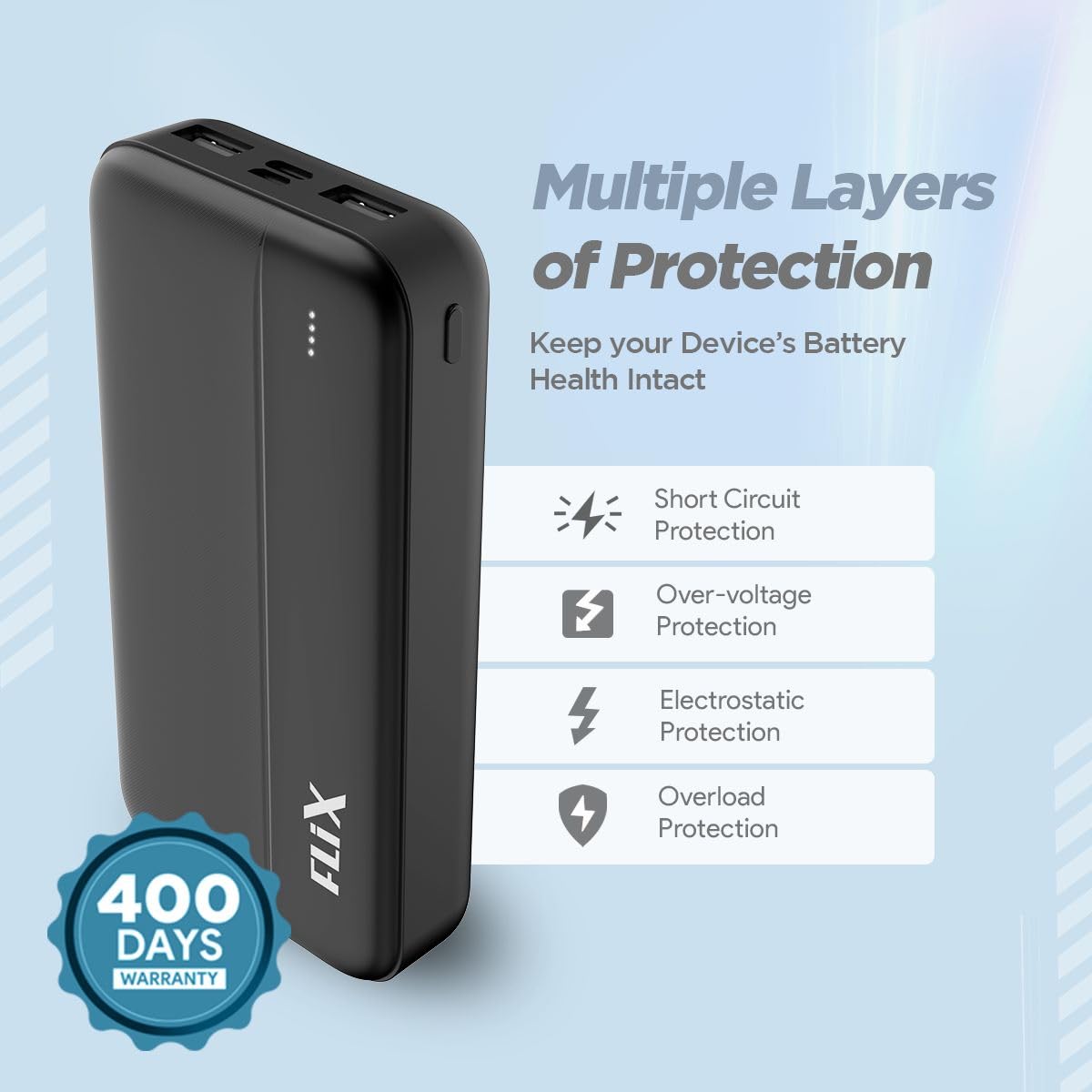 FLiX(Beetel) UltraCharge 20,000mAh QCPD Power Bank 6