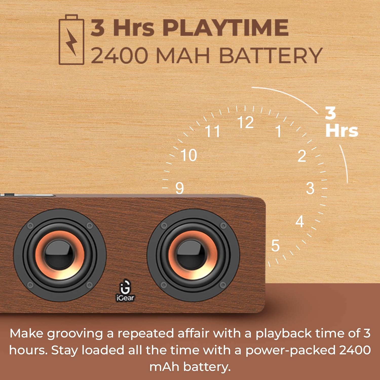 i Gear Ensemble 20 watts Wooden Portable 3