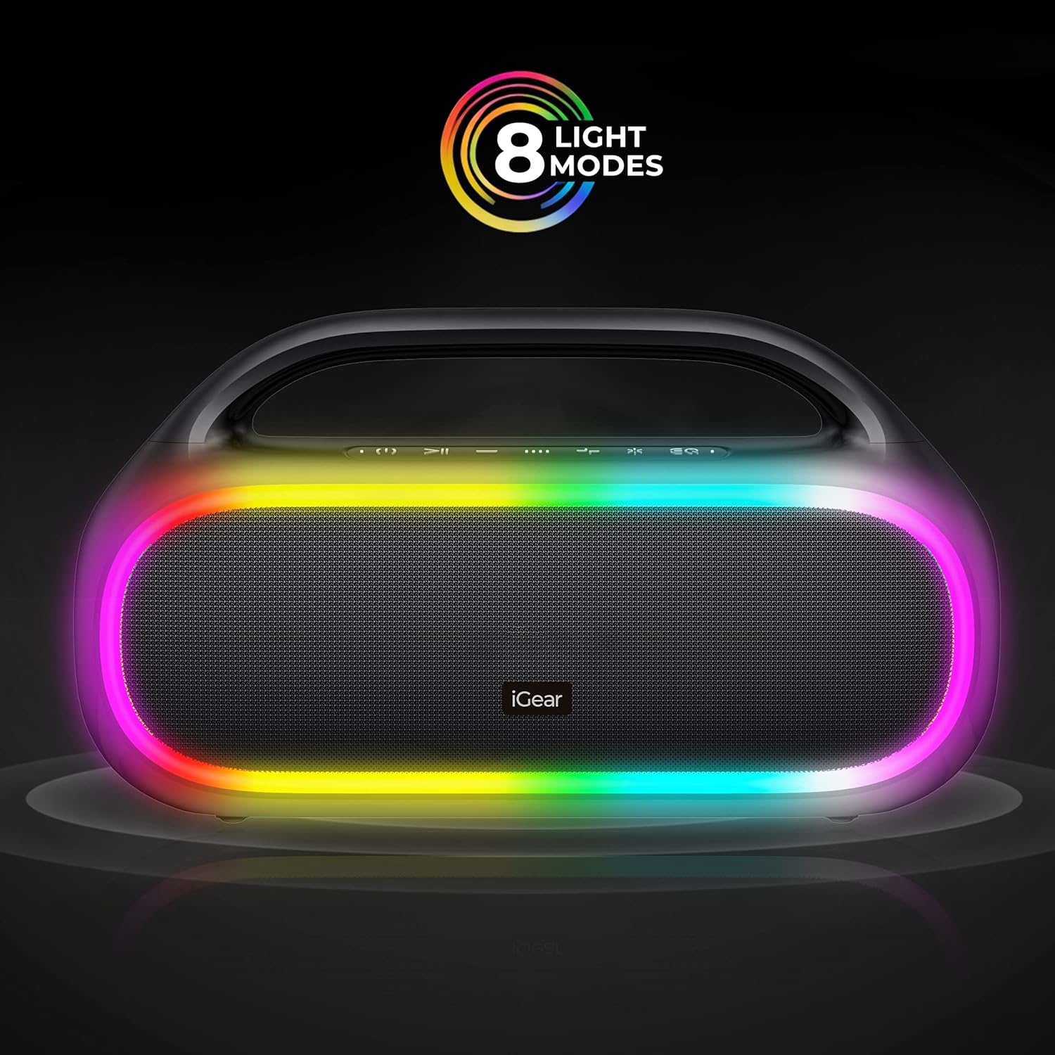 iGear Grape Portable Wireless Speaker with 70W Output, with Wireless Rechargeable MIC 8